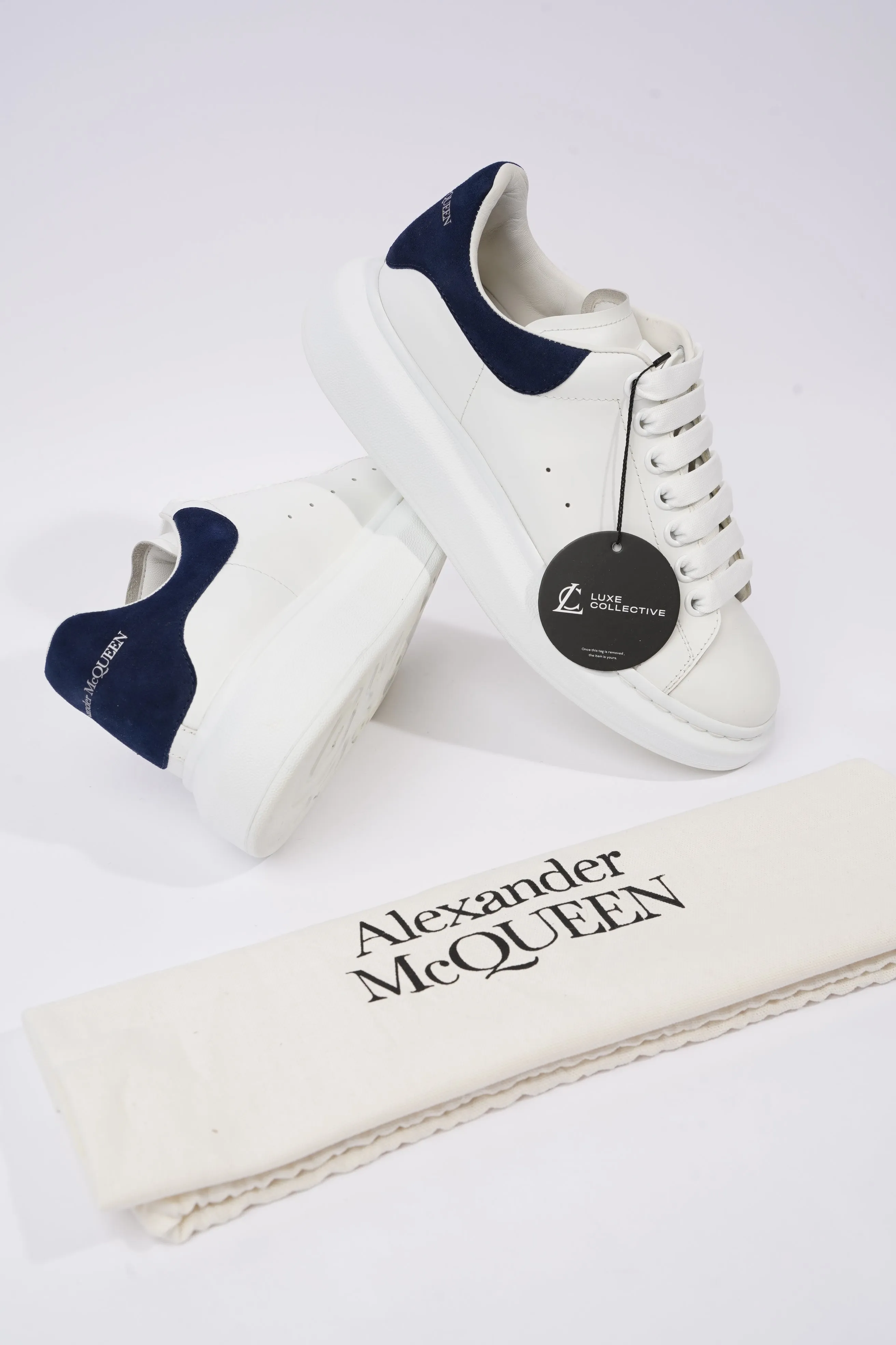 Alexander McQueen Womens Oversized Sneaker Navy Tab EU 39 / UK 6