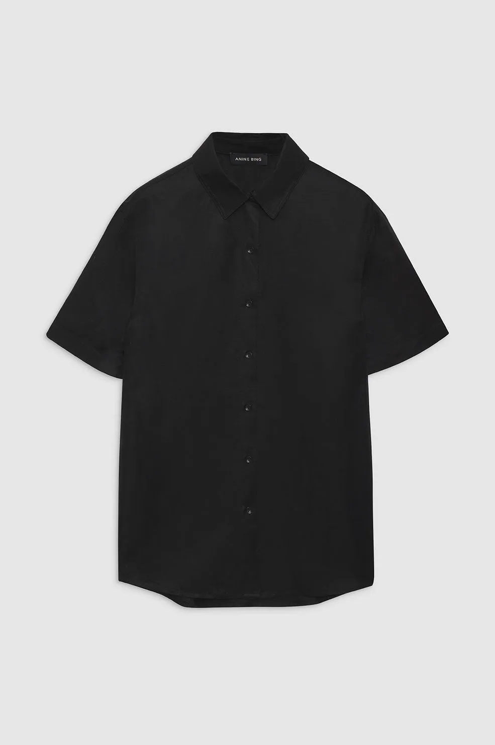 Bruni Shirt - Black Linen Blend