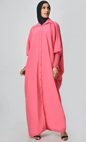 Call It Ruched Sleeve Kaftan