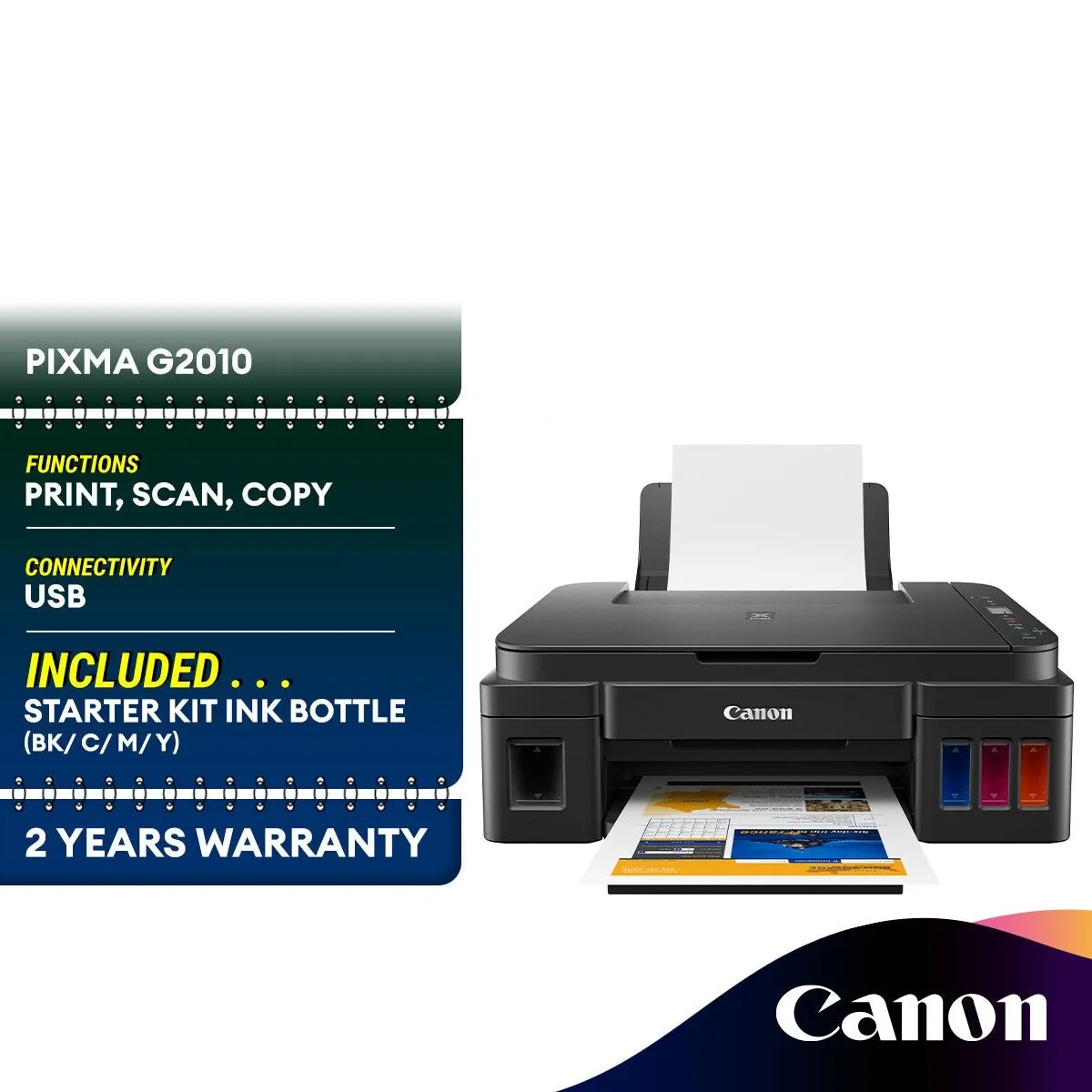 Canon PIXMA G2010 Refillable Ink Tank All-In-One Printer Inkjet Printer Similar with G2020 DCP-T220 T220 315 L3110