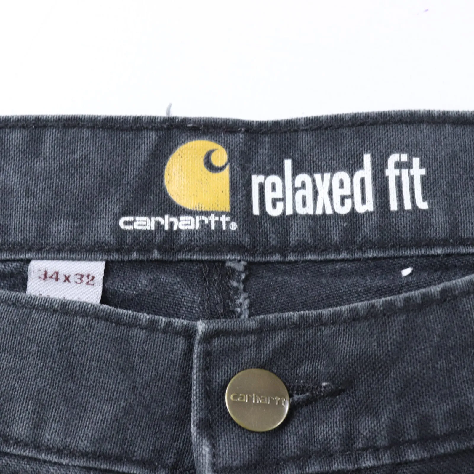 Carhartt Double Knee Black Work Trousers