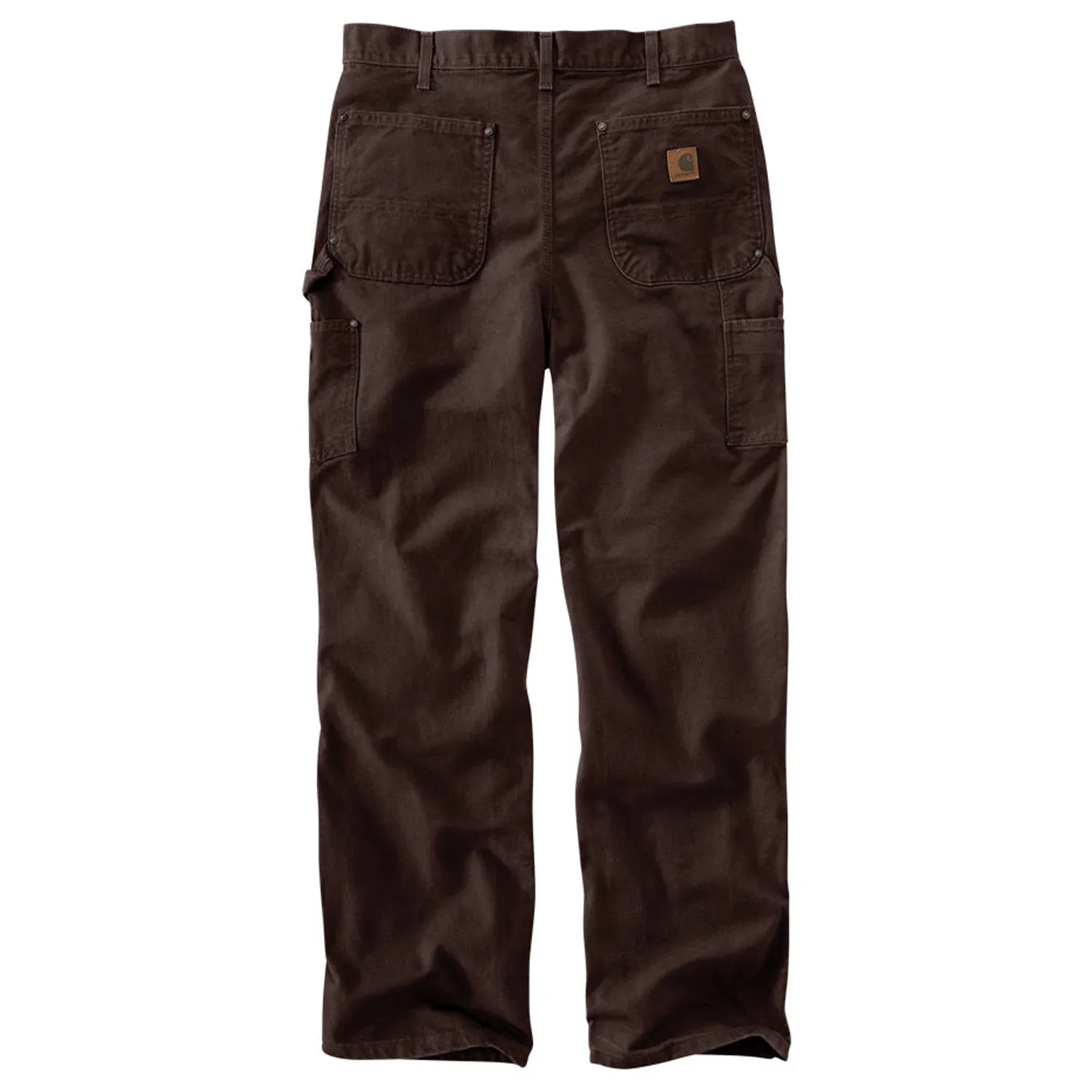 Carhartt Men's Washed Duck Double-Front Work Dungaree_Dark Brown