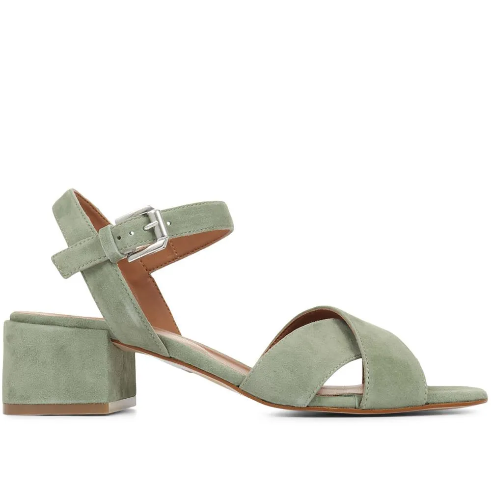 Carrington Suede Block Heel Sandals - CARRINGTON / 321 990