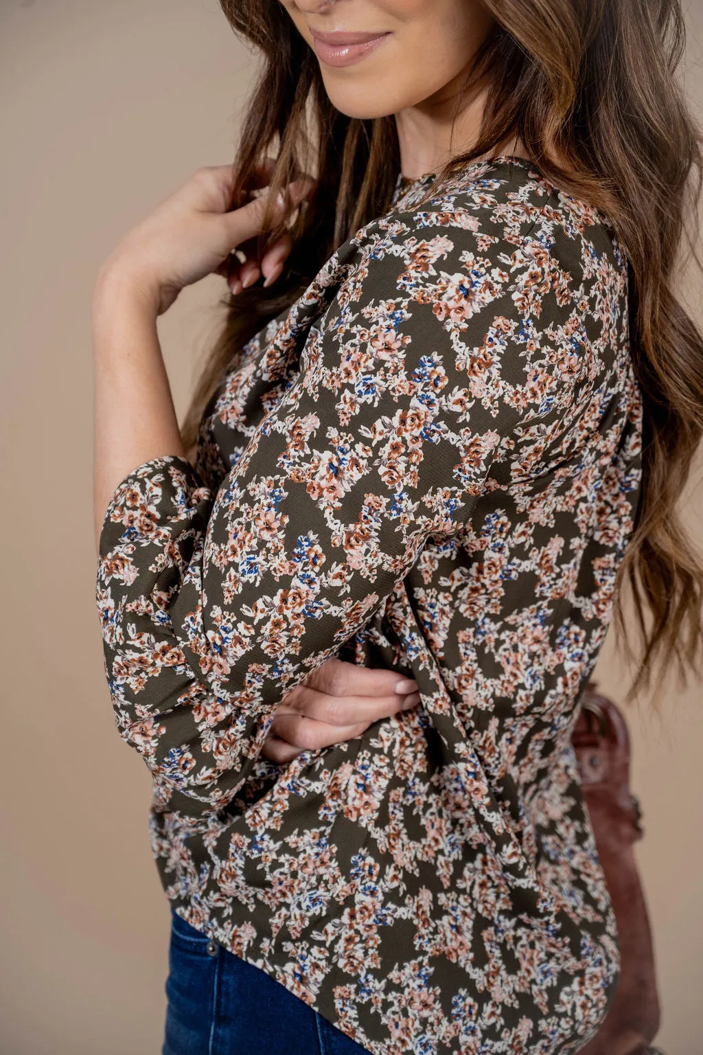 Chic & Vintage Floral 3/4 Blouse