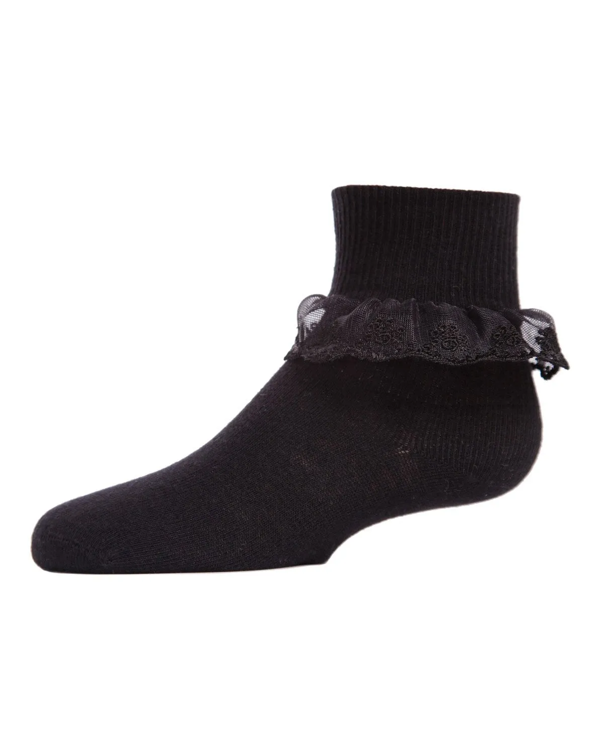 Classic Lace Girls Ruffle Anklet Socks