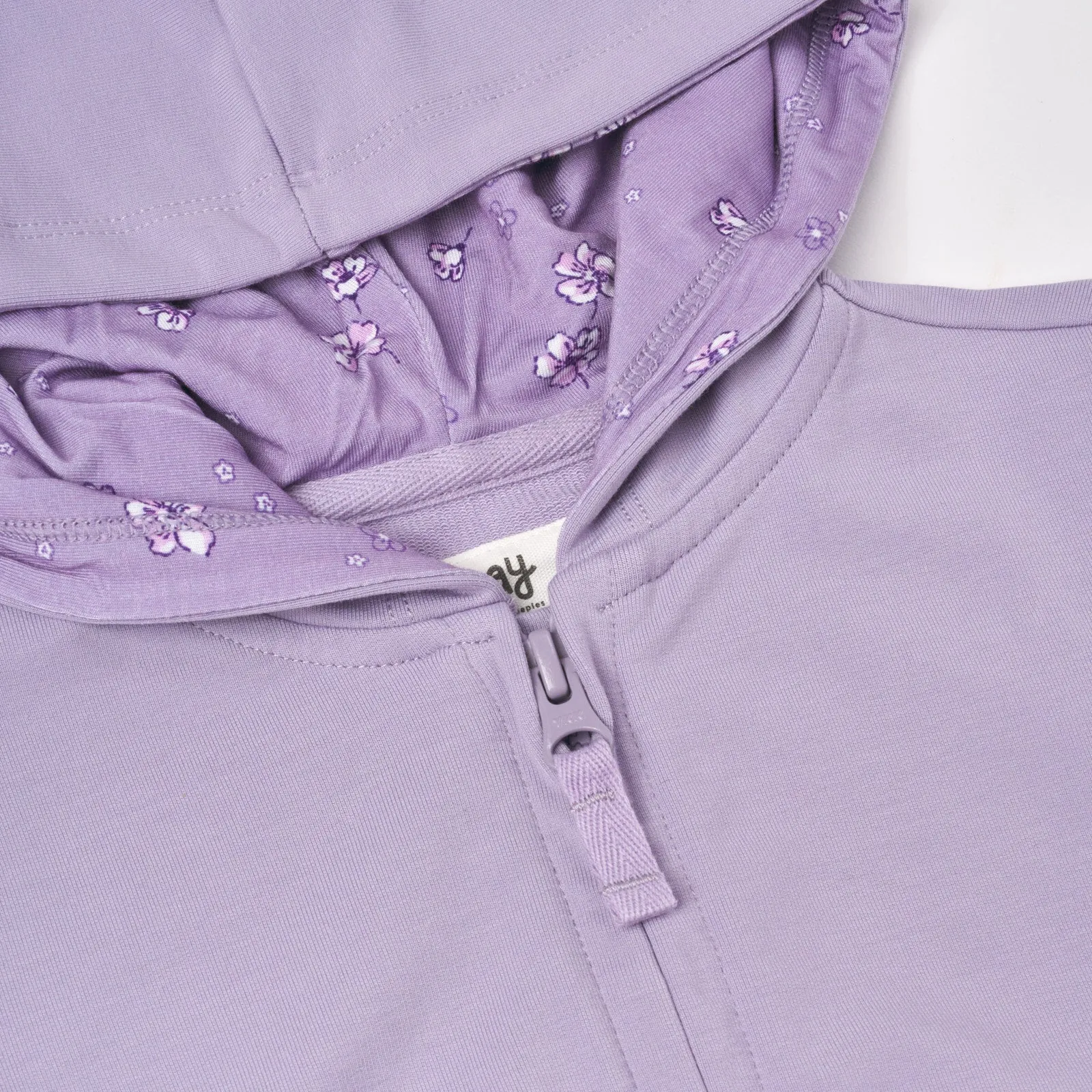 Dusty Lavender Ruffle Hoodie