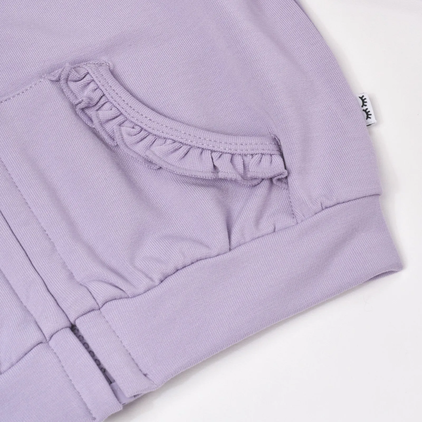 Dusty Lavender Ruffle Hoodie