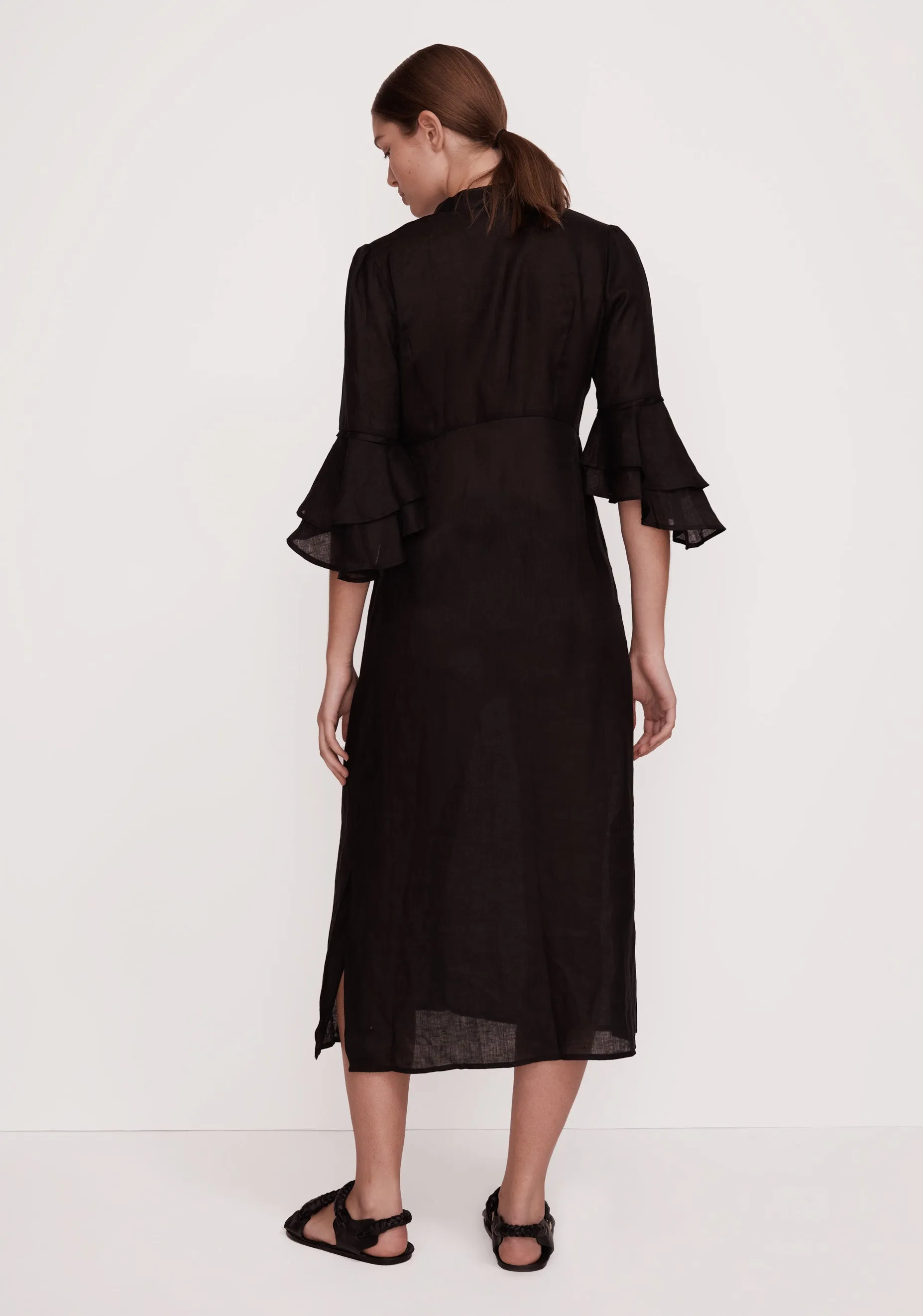 Ellison Linen Dress_Black