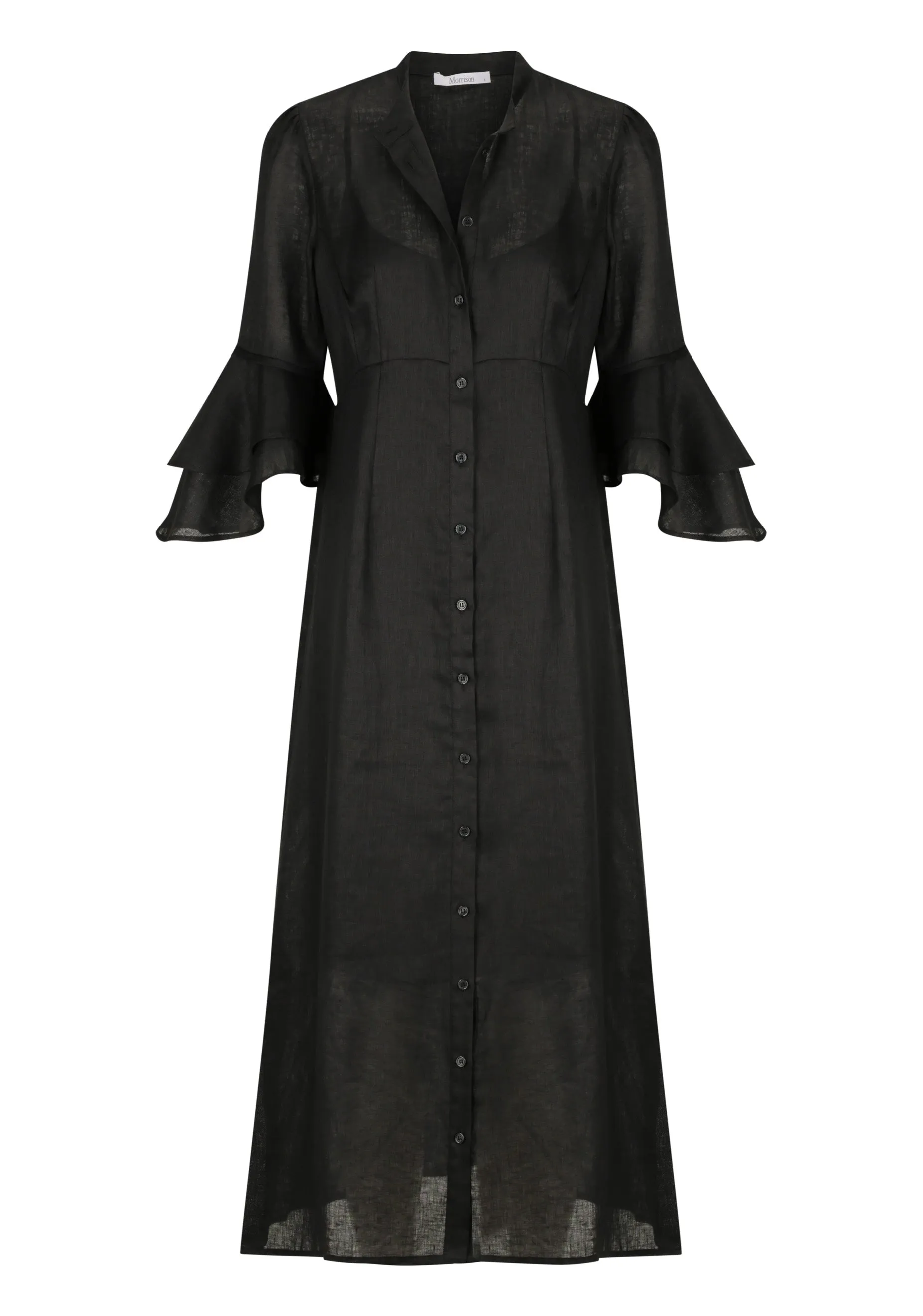 Ellison Linen Dress_Black