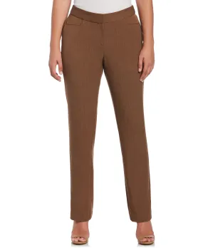 Gabardine Straight Leg Pant - Curvy Fit