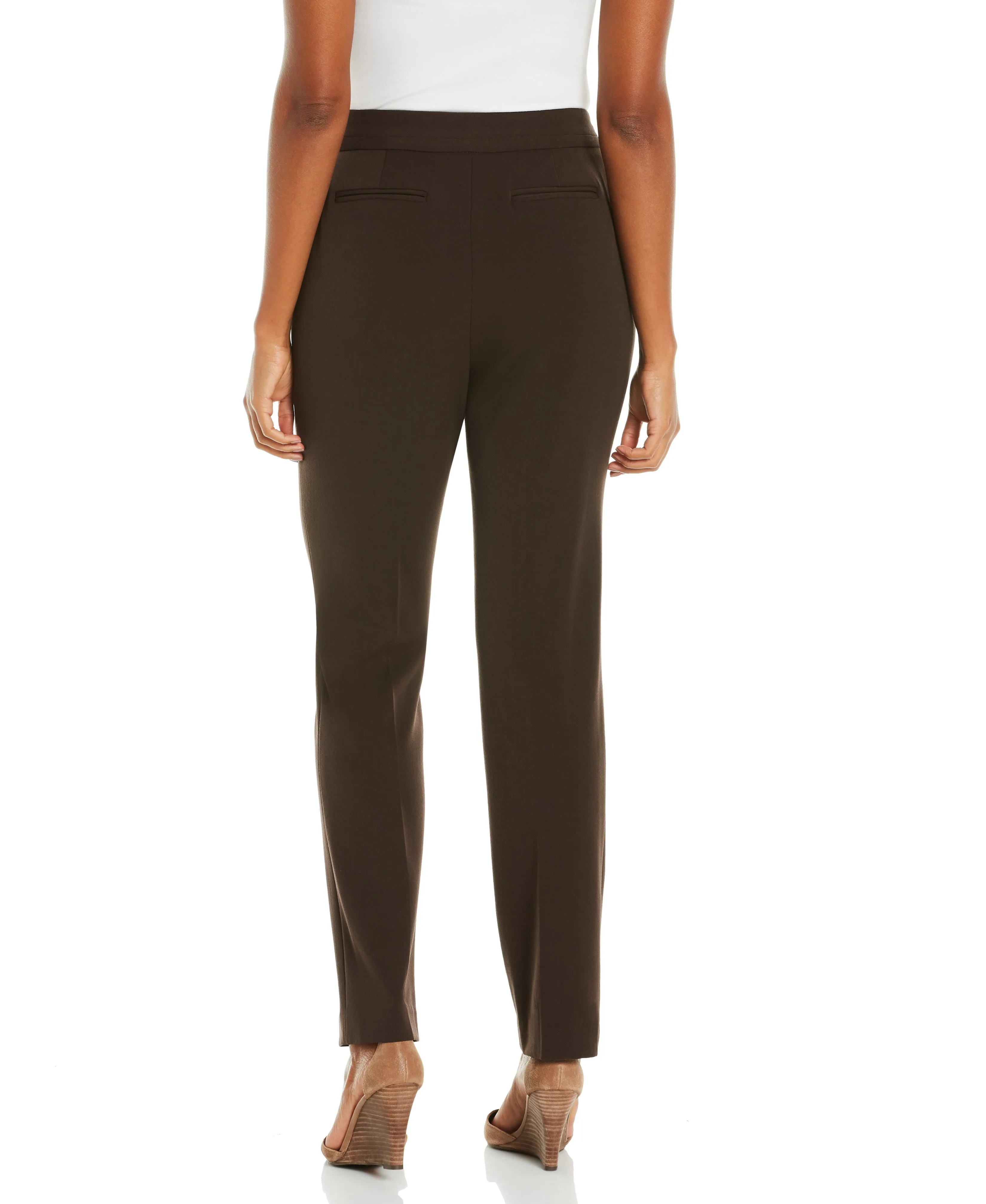 Gabardine Straight Leg Pant - Curvy Fit