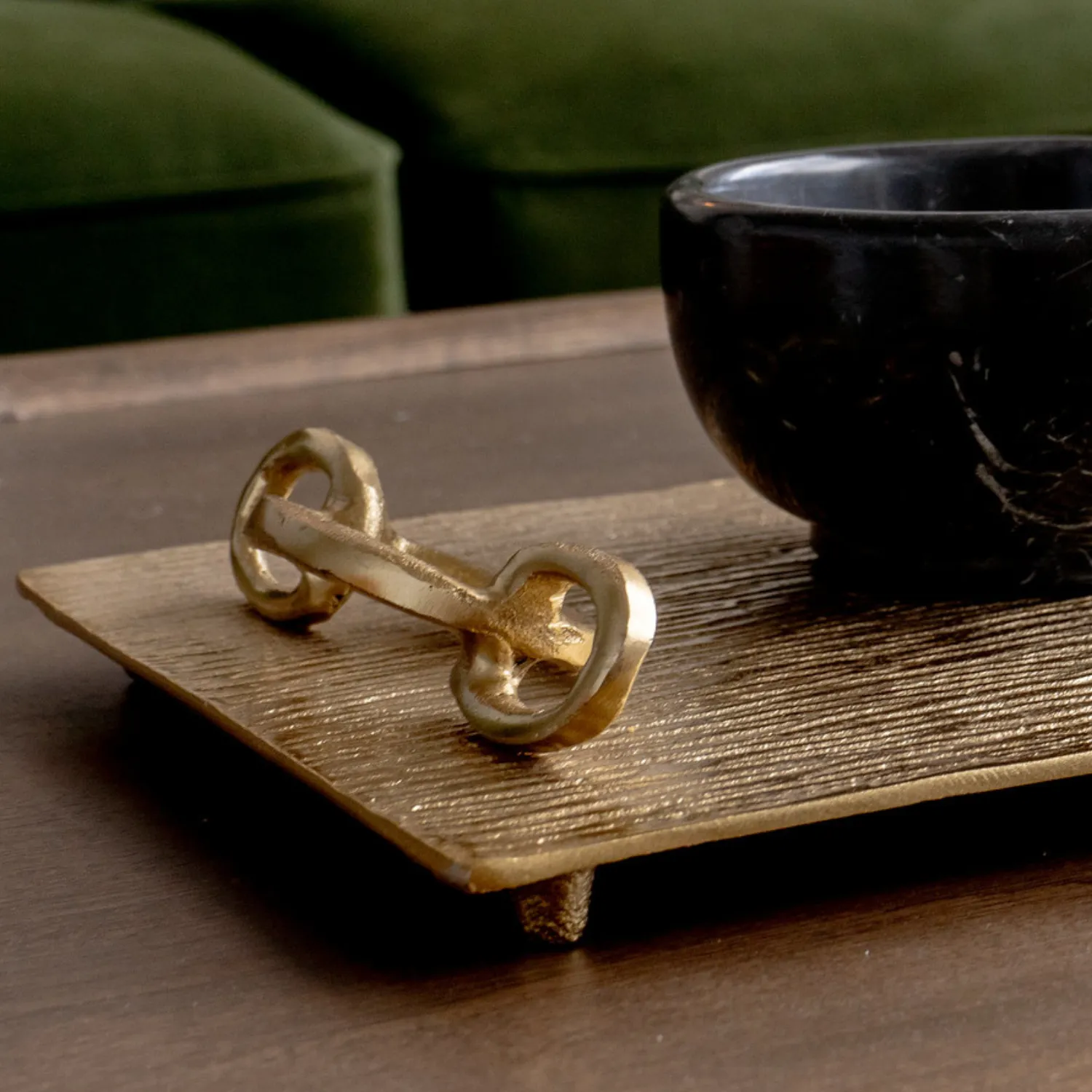 Golden Links Trays Set of 2