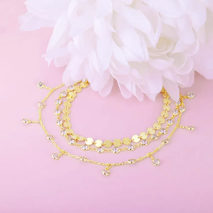 Golden Whimsical Moments Anklet