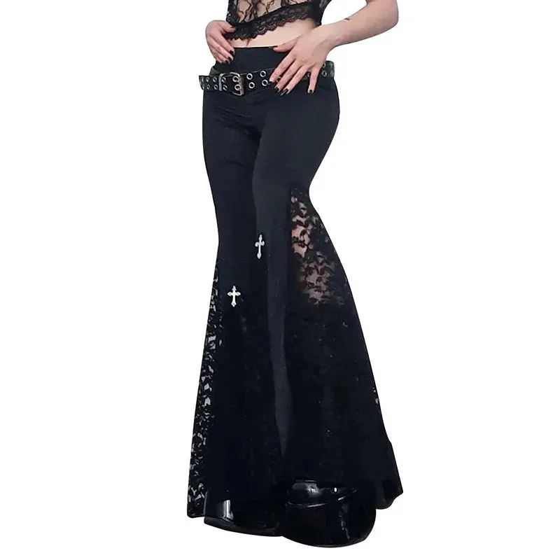 Goth Mall Flare Halloween Pants