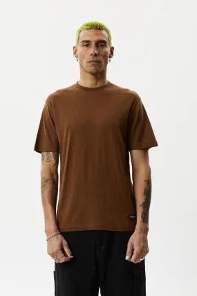 Hemp Retro T-Shirt - Classic Toffee