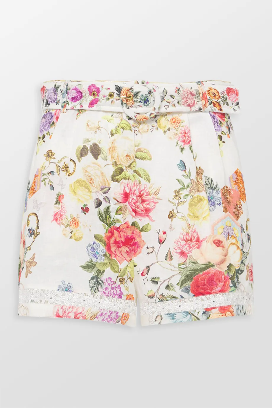 High Waisted Floral Shorts