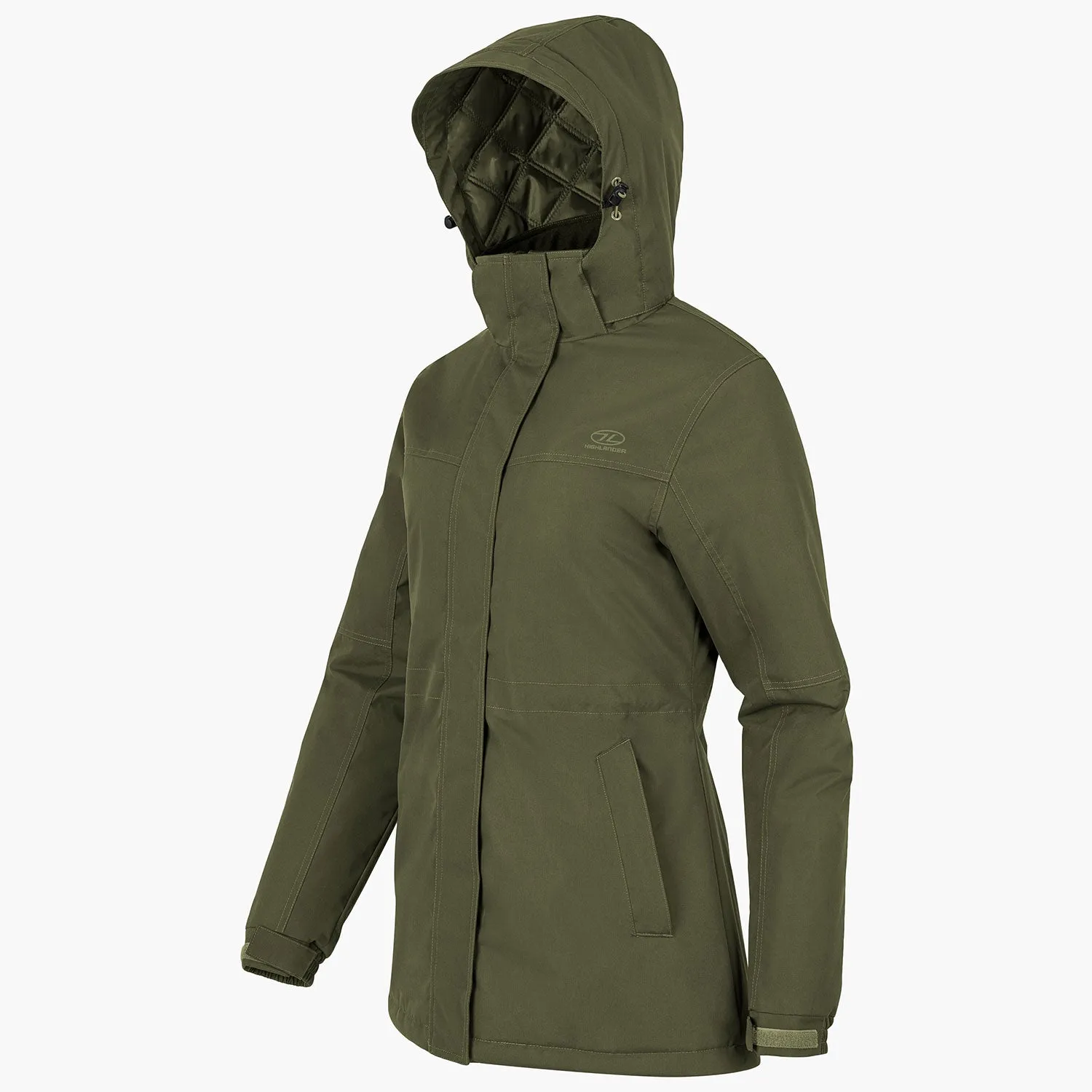 Highlander Boreas Winter Jacket Womens Olive Green