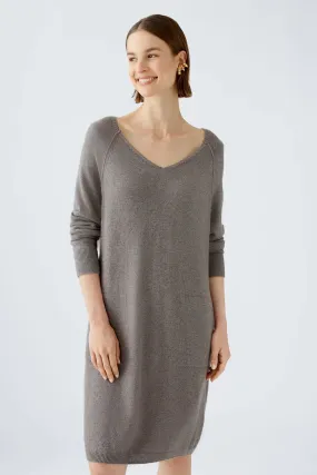 Oui V-Neck Sweater Dress