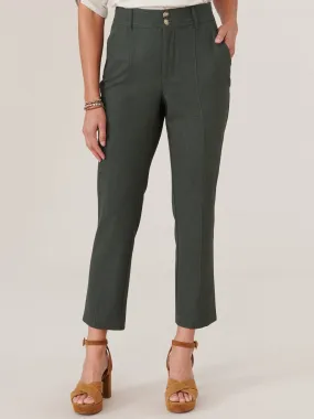 "Ab"solution® Skyrise Double Button Petite Trouser with Front Seam