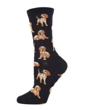 "Golden Retriever" Crew Bamboo Socks by Me Moí