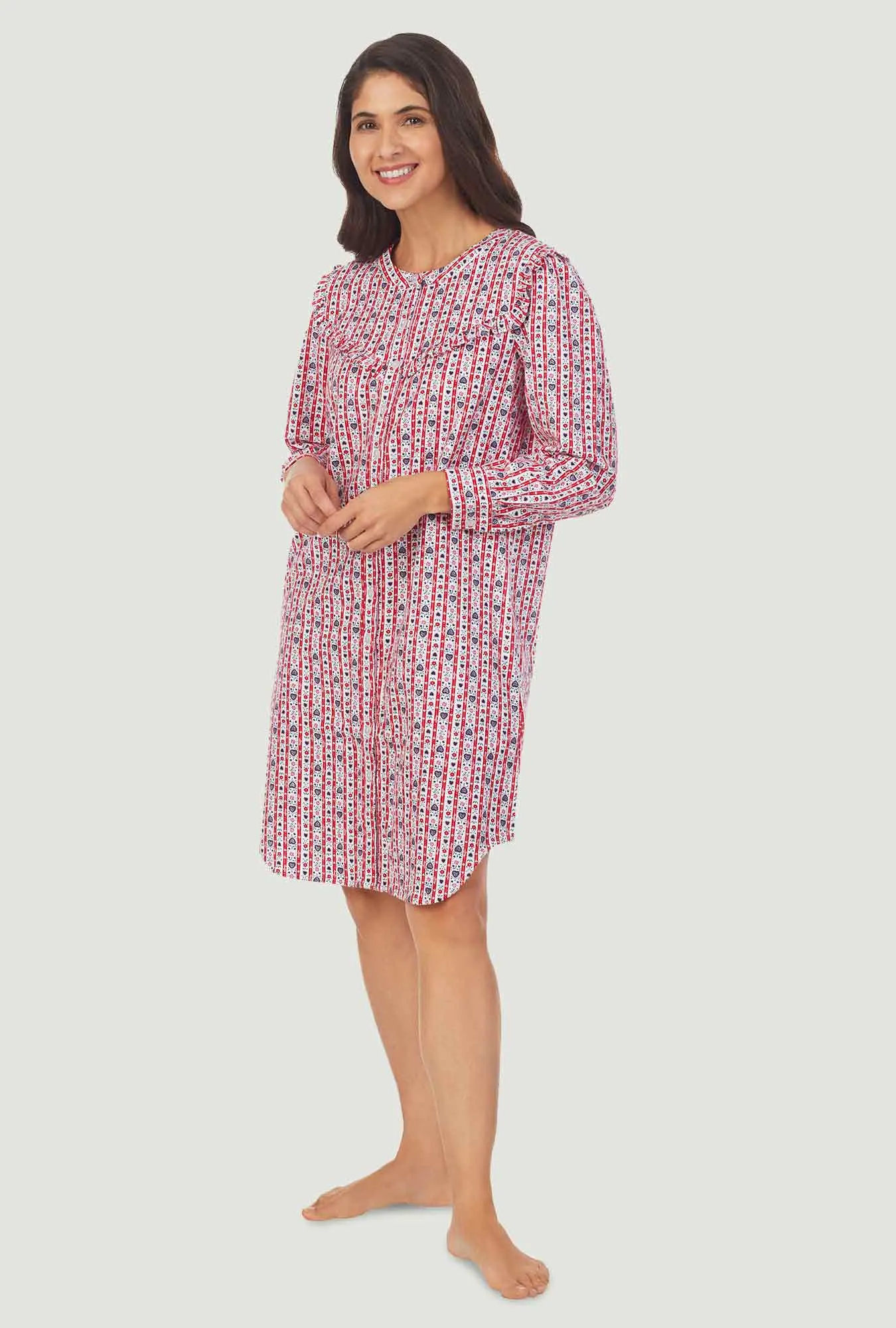 Red Tyrolean Womens Nightshirt