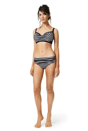 Ruched front bikini bottom