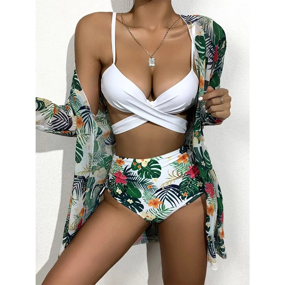 Santorini Bikini and Coverup