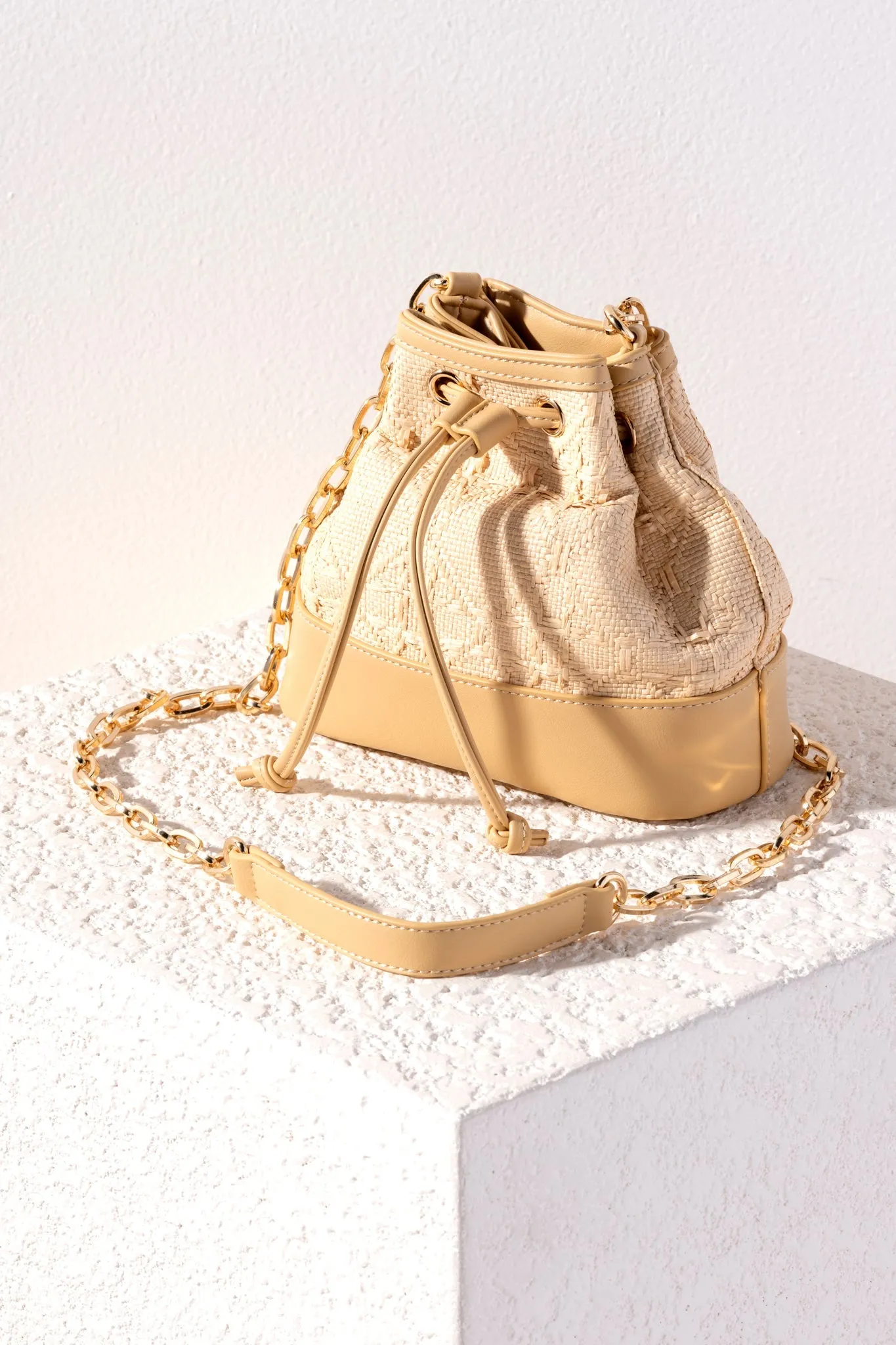 Shiraleah Adrienne Bucket Bag, Straw - FINAL SALE ONLY