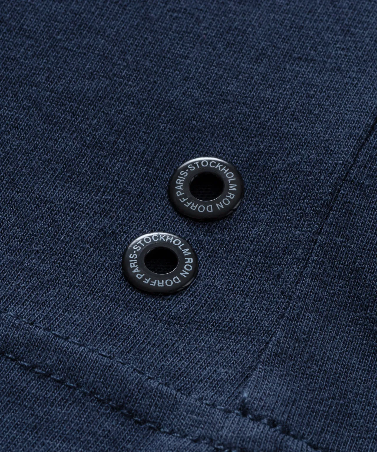 V Neck T-Shirt Eyelet Edition: Navy